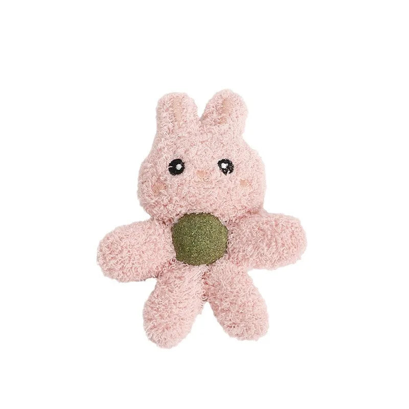Cat toys filled with cotton and containing catnip balls, animal plush toys that are durable, bite resistant, and fun to play wit
