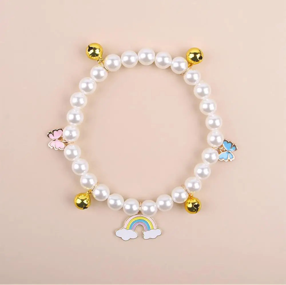 Pearl Dog Collar Pearl Collar For Dogs Pearl Cat Collar Dog Jewelry For Small Dogs Puppy Necklace Adjustable Elegant For Small