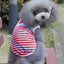 Pet Dog Clothes For Small Dogs Summer Cartoon Vest Clothing Sailor Tie Anchor Print Navy Tie Stripes Cat Dog Breathable T-Shirt