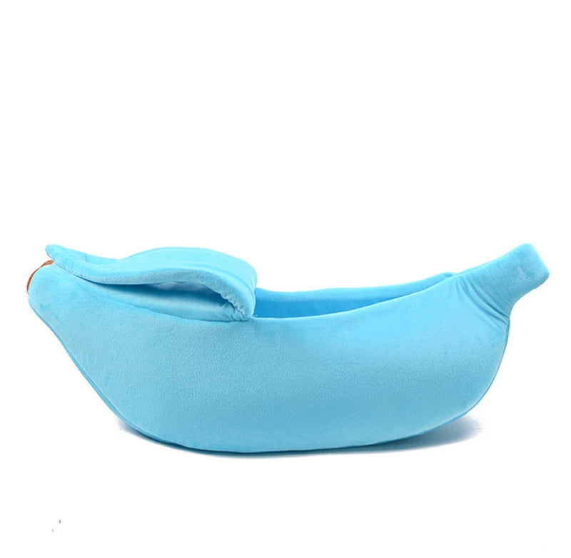 Banana Cat Bed House Funny Cute Cozy Cat Mat Beds Warm Durable Portable Pet Basket Kennel Dog Cushion Cat Supplies Multicolor