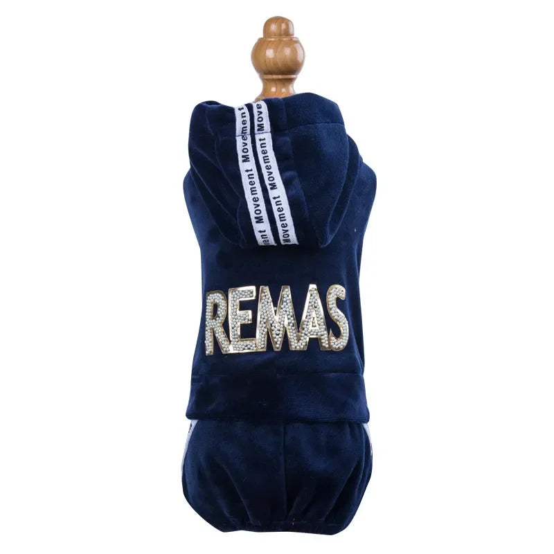 Pet Clothing Four-legged Fashion letter Pet Dog Clothes for Dogs Hoodie Sweatshirt One-piece Jumpsuit chihuahua clothes bulldog