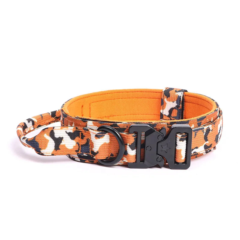 Doberman Pinscher Big Dog Collar and Leash Outdoor Train Pet Collars for Medium Large Dogs German Shepherd mascotas Accessories