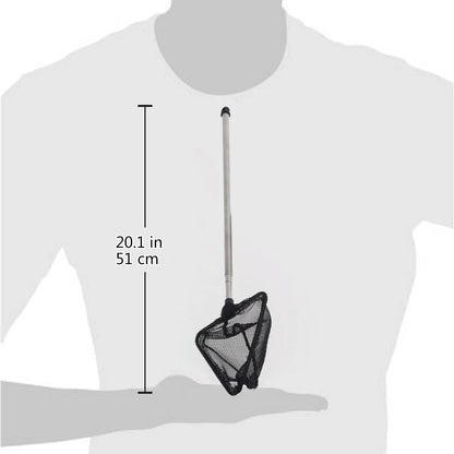 UXCELL Aquarium Fish Net Fishing Fine Net Mini and Shrimp Easy Grip Extendable Stainless Steel Handle Fish Tank Accessories