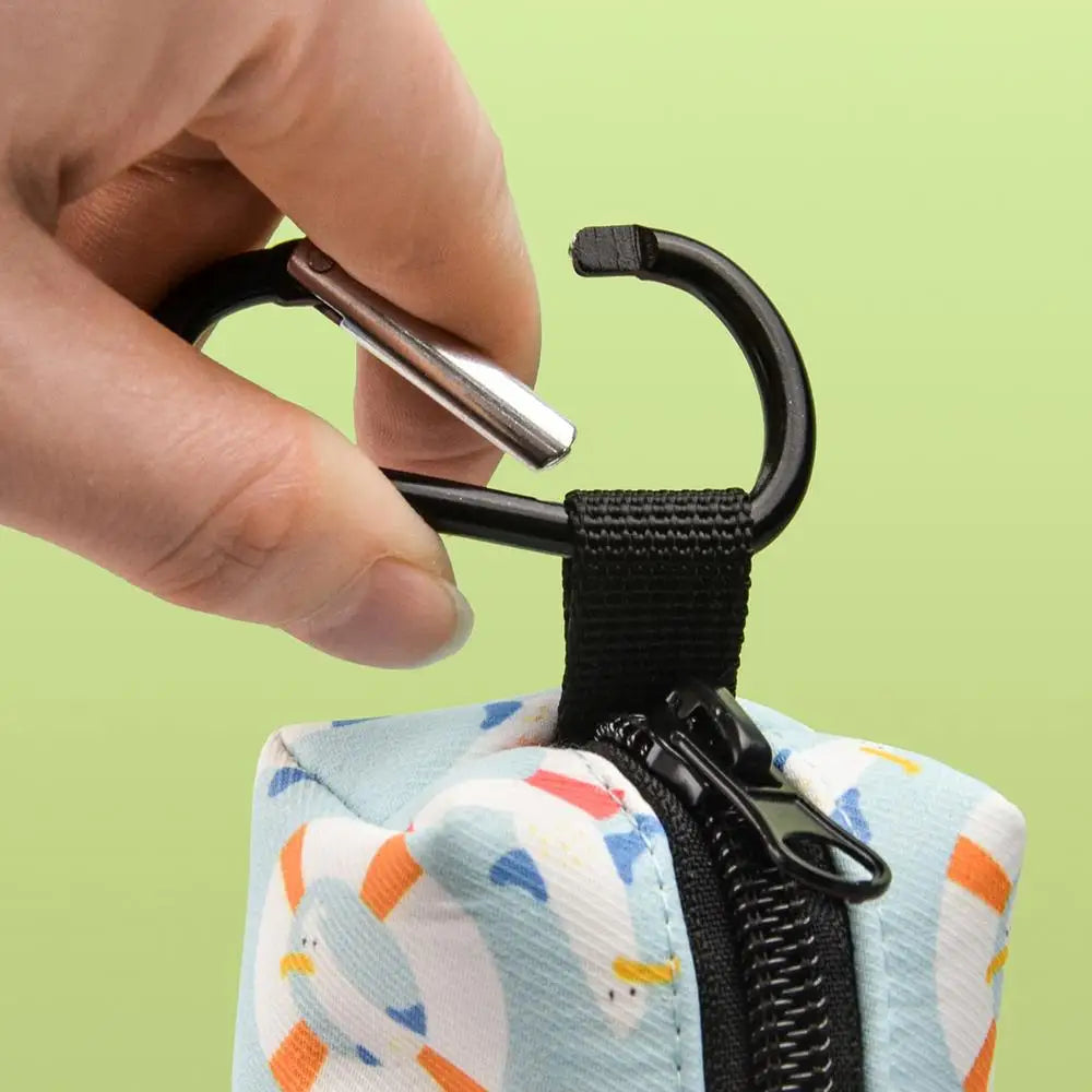 Dog Poop Bags Dog Waste Bag Holder with Graphic Print Poop Bag Dispenser Doggy Waste Bags Portable Doggie Bag Holder for Travel