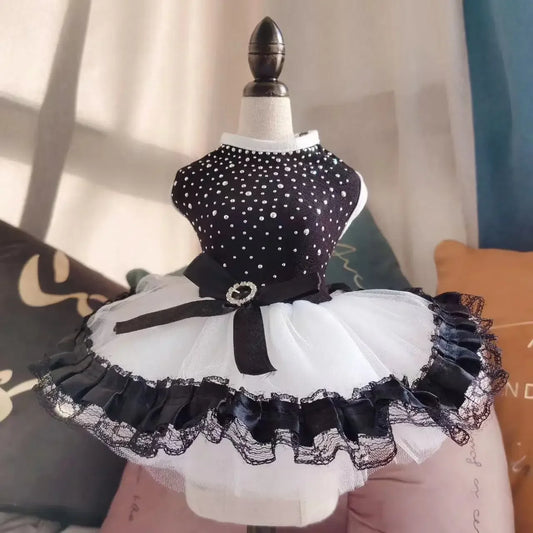 Pet Dog Cat Dress Summer Clothes Dot Dog Dress For Dogs Skirt Summer Princess Dog Wedding Dresses dog dresses for small dogs