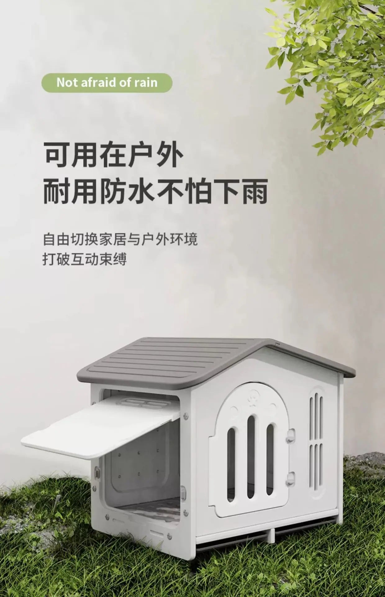 Claw Villa All Seasons Super Large Outdoor Indoor Outdoor Rainproof Dog House Dog House Pet House Dog Shed Kennel