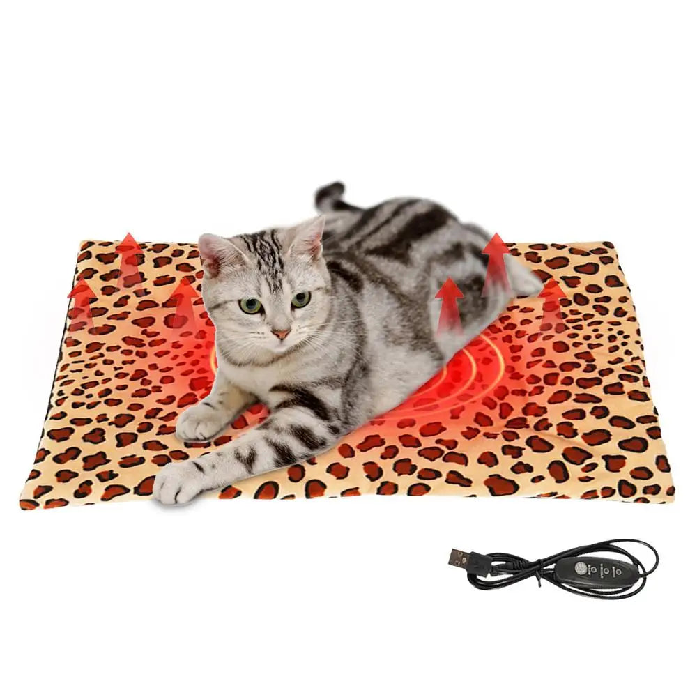 Cat Heating Pad Washable Electric Pet Heating Pad With 3 Adjustable Temperature 27x37cm Washable Electric Pet Heater Warmer Mat