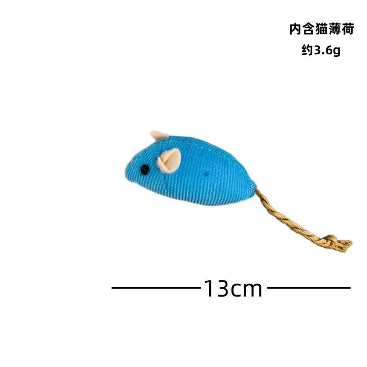 Funny Plush Cat Toy Soft Solid Interactive Mice Mouse Toys For Funny Kitten Pet Cats Playing Scratch Training Game Supplies