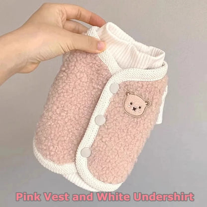 Winter Pet Dog Clothes Cute Bear Warm Dog Coat Sweatshirt Puppy For Small Medium Dogs Clothing Jacket French Bulldog Chihuahua