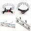 Strong Dog Prong Collar for Dogs Adjustable Detachable Dog Training Collar with Quick Release Buckle for Small Medium Large Dogs
