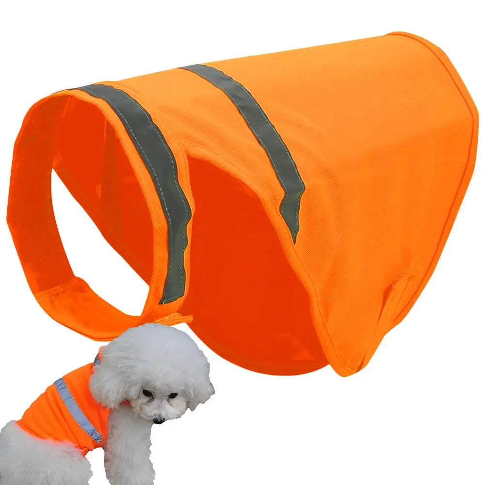 Dog Safety Vest Reflective Dog Vest Night Safety Fluorescent Dogs Clothes Safety Vest Outdoor Training Running Vest Pet Supplies