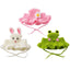 Luxury Design Pet Hat for Small Dogs Knitting Animal Shaped Cosplay Puppy Head Wear Caps New Year Warm Lace Up Cat Accessories