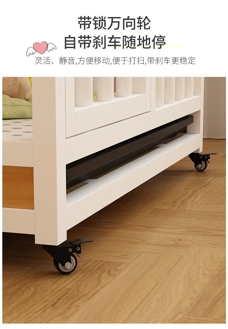 Dog cage household indoor with toilet pulley exquisite workmanship small medium and large dog cage reinforced kennel villa heigh