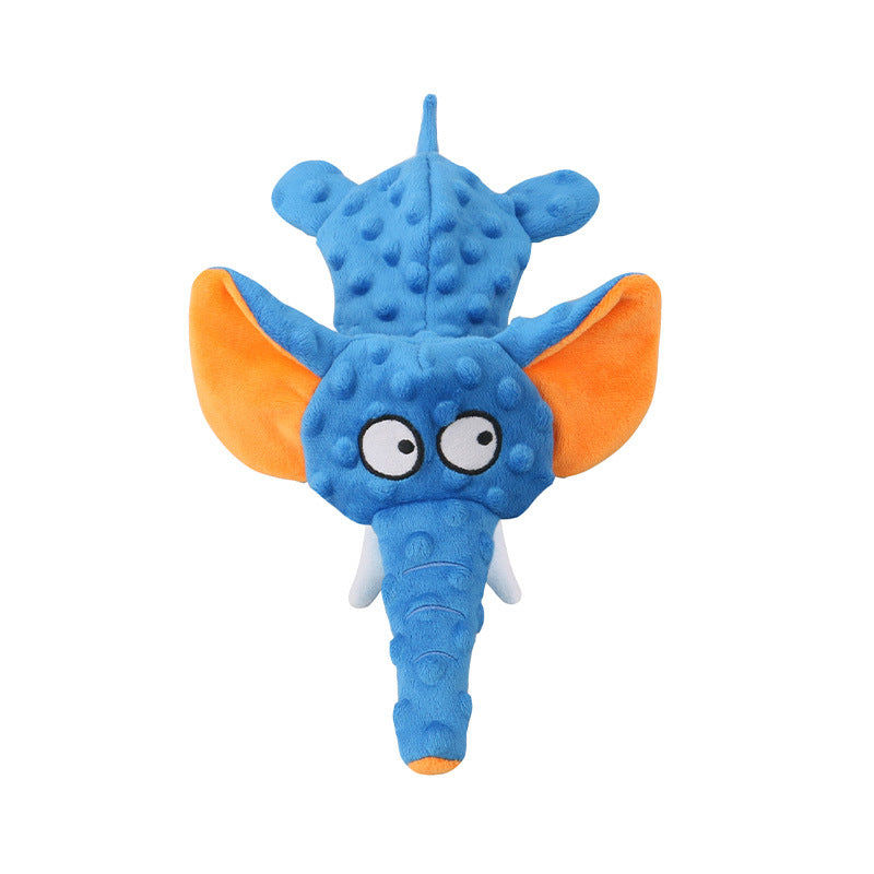 Elephant Soft Shell Plush Dog Toys Interactive Squeaky Dog Toys for Small Large Dogs Sounding Paper Chew Tooth Toy Pet Products