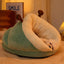 Cat Sleeping Bag Thickened Pet Sleeping Bag Winter Kitten House Multipurpos Warm Cave Nest Soft Indoor Cat Puppy House Cages