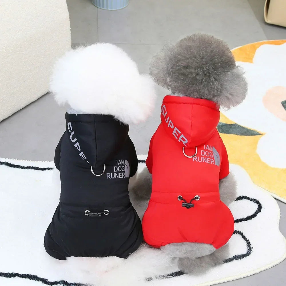 Warm Dog Coat Waterproof Dog Winter Jacket Fashion Outdoor Sports Puppy Jumpsuit Ski Suit Waterproof Pet Clothes for Small Dogs
