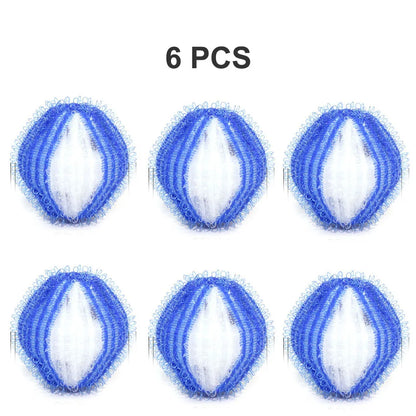 6pcs Nylon Laundry Ball Washing Machine Decontamination Ball Fur Lint Sticking Dedusting Roller Pet Hair Removal Ball in Laundry
