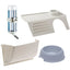 Cage for Rabbits and Guinea Pigs CASITA 120H with Rounded Roof, Accessories Included