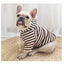autumn winter fleece pet clothes dog hooded pet parent-child clothing stripe French Teddy small dog cat clothing
