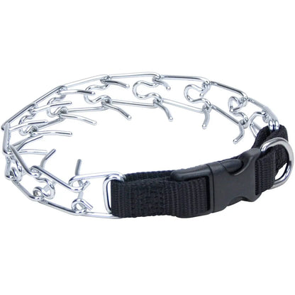Dog Prong Pinch Collar Adjustable Quick Release Dog Training Collar with Rubber Tip for Small Medium Large Dogs Pet Dog Supplies