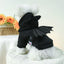 Black Bat Wings Costume Cat Sweatshirt Winter Warm Cosplay Clothing for Small Dogs Halloween Accessories French Bulldog Overalls