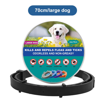 38cm 70cm Retractable Deworming Dog Cat Collar Pet Anti Flea Ticks Collar Repellent Mosquito Pet Collars for Cats Dogs Products