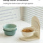 Detachable pet cat and dog bowl protects cervical vertebrae against upset height adjustable pet ceramic bowl
