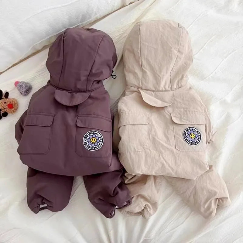 Winter Pet Waterproof Jacket Four Legged Dog Clothes Dog Jumpsuit Cat Costume Chihuahua French Bulldog Bichon Clothing Warm Coat