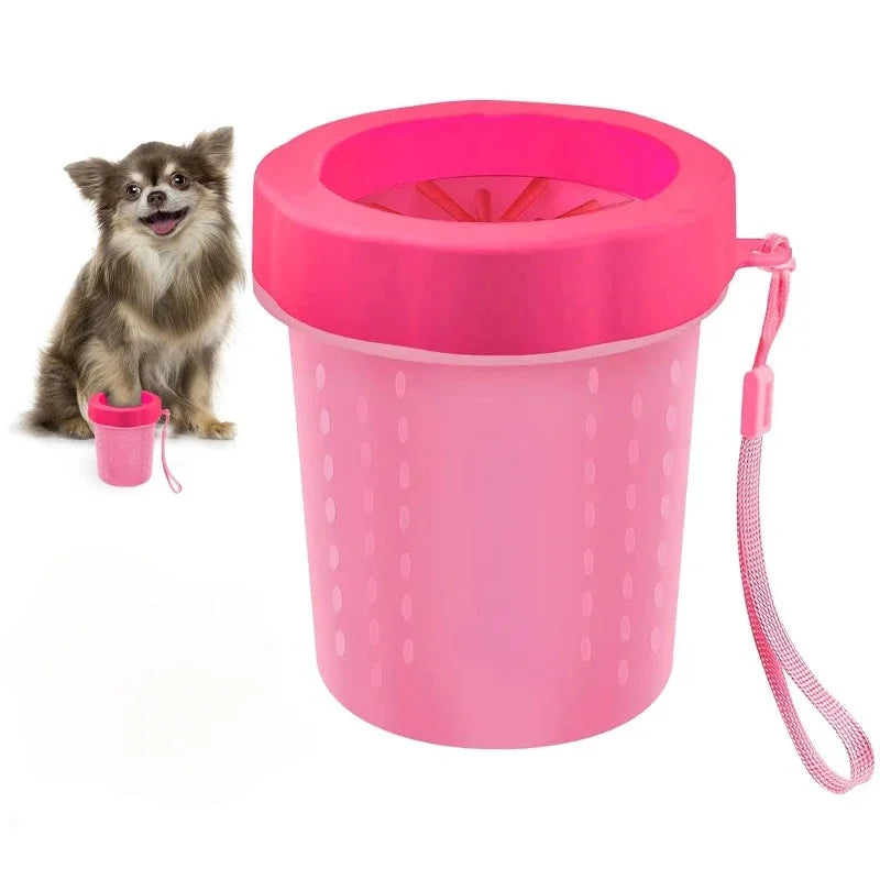 Pillar Shaped Pet Claws Cleaner Soft Silicone Foot Cleaning Cup Portable Cat And Dog Clean Brush Household Practical Product