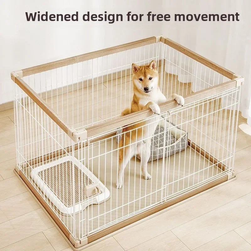 Dog Cage Alice Dog Cage Medium and Small Dog Shiba Inu Bulldog Pet Kennel Fence Indoor Fence