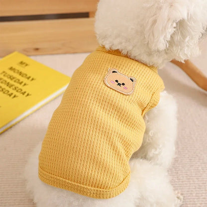 Summer Cool Dog Clothes New Dogs Pet Vest For Puppy Breathable Vest T-shirt Costume Bulldog Dog T-shirt Outdoor Pets Clothing