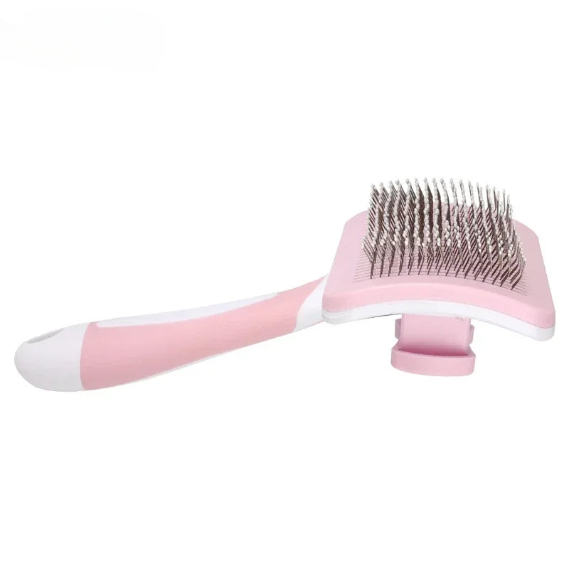 Pet Combs Self-cleaning Key Fading Comb Knots Removing Hair Massage Comb Cat and Dog Universal Easy To Clean
