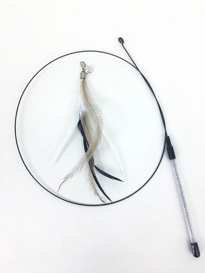 Wire Feather Cat Tickling Stick Pet Products for Cats Pet Cat Toys Interactive Cat Stick Toy Kitten Playing Pet Accessories