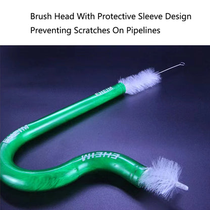 Aquarium Tube Pipe Cleaning Brush Stainless Steel Water Filter Air Tube Flexible Hose Aquarium Accessories Long Bristle Brush