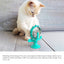 Dog Cat Feeding Interactive Wheel Toys Pet Leaking Food Training Ball Slow Dog Feeder Funny Dog Wheel Pet Products