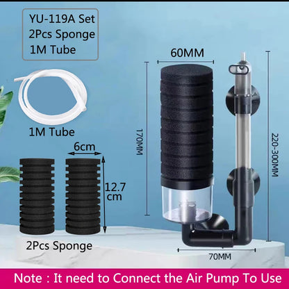 Aquarium Spong Filter for Aquarium Fish Tank Air Pump Skimmer Biochemical Sponge Filter Aquarium Bio Filters Filtro Aquario New