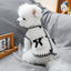 Autumn Winter Dog Clothes Luxury Dog Coat Black White Bow Pet Dog Jacket Girls Dog Costume Chihuahua Yorkie Clothing Cat Vest