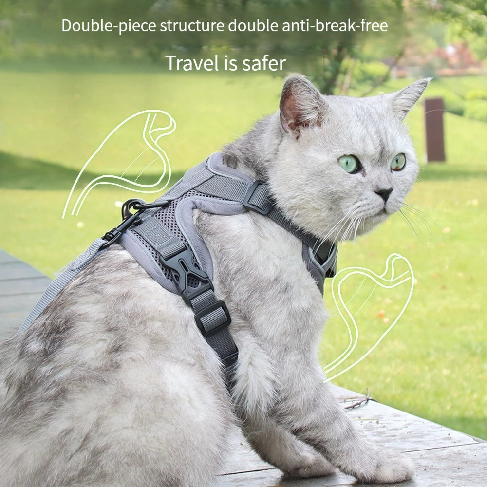 Dog Harness for Big Dog Vest Fashion Chest Strap Reflective and Breathable Cat Walking Rope Dog Rope Cat Harness
