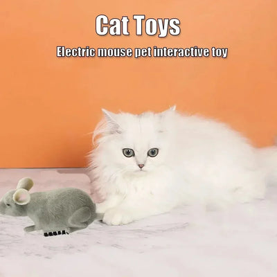 Vibrating Crawling, Pet Interactive Toys Battery Powered Plush Mouse, Automatic Escape Robots, Cat Toys, Electric Mouse, Toys,