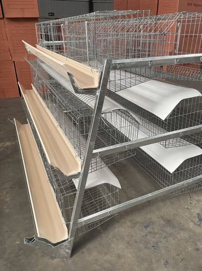 A Type Egg Cage, Three Layers and Four Doors, Capacity 96pcs, Suitable for Farms, Can Be Customized, Simple Chicken Cage