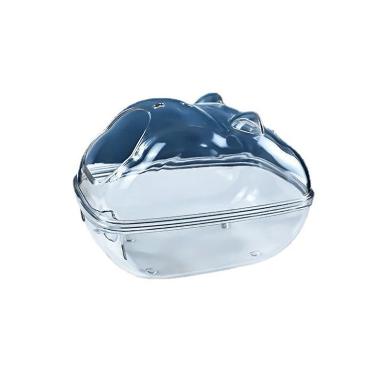 Hamster Bathroom Panoramic Transparent Hamster Mouse Pet Toilet Cage Box Bath Sand Room Toy House Small Pet Supplies Accessories