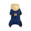 Padded Waterproof Small Dog Winter Jumpsuit Pet Puppy Jacket Coat Fleece Warm Snowsuit Chihuahua Yorkie Outfits Clothes Apparel