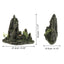 UXCELL Artificial Resin Rockery Fish Tank Landscape Aquarium Decor Mountain Hiding Cave Pet Supplies Ornament Accessories