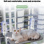 Folding cat hammock plush mesh cat window wall jumping platform double suction cup cat hammock