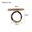 Natural Apple Tree Wood Bird Hanging ring swing Stand Pet Parakeet Budgie Hanging Play Toy Bird Cage Parrot Wooden Desk Holder