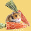 Natural Straw Rope Carrot Hamster Molar Chew toy Small Pets Toys For Hamster Rabbit Grinding Groducts Gnaw Toy Supplies