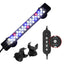 UXCELL 20CM Aquarium LED Light 8W Fish Tank Light 7 Color Timer Function 1 Set  for Fish Tank Fish and Aquatic Pet