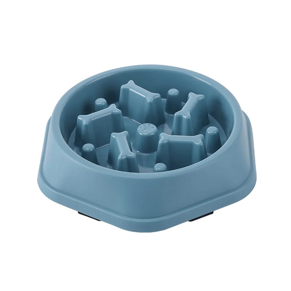 Slow Feeder Dog Bowls Slow Eating Pet Bowls Puzzle Anti-Gulping Interactive Bloat Durable Preventing Choking Healthy Dogs Bowl