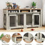 Cross-border Amazon Pet Furniture Dog Cage Wooden Iron Wood Kennel Double Door TV Cabinet Indoor Pet Cabinet Box