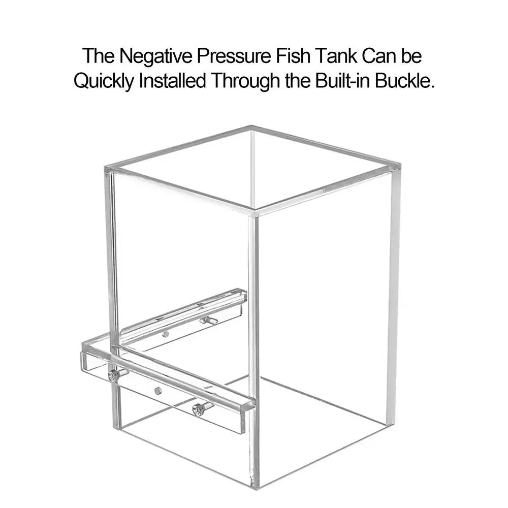 Negative Pressure Fish Tank Clear Fish Elevator Negative Pressure Small Fish Tank Vacuum Suspended Above Water Inverted